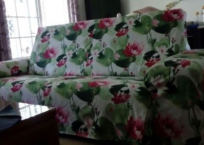 Funda sofá con resposacabezas abatible | El taller de Lis