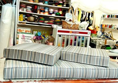 Almohadones para sillones de exterior con tela a prueba de agua